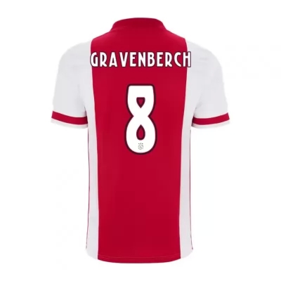 Herren Fußball Ryan Gravenberch #8 Heimtrikot Rot Trikot 2020/21 Hemd