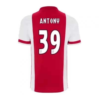 Herren Fußball Antony #39 Heimtrikot Rot Trikot 2020/21 Hemd