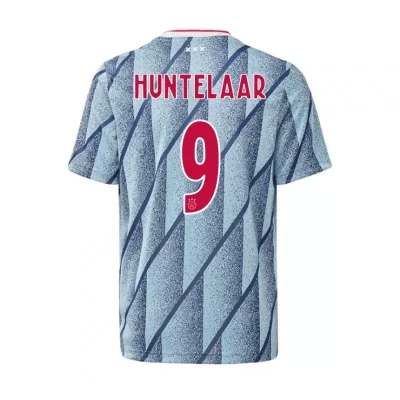 Herren Fußball Klaas-jan Huntelaar #9 Auswärtstrikot Blau Trikot 2020/21 Hemd