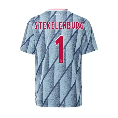 Herren Fußball Maarten Stekelenburg #1 Auswärtstrikot Blau Trikot 2020/21 Hemd