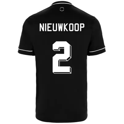 Herren Fußball Bart Nieuwkoop #2 Auswärtstrikot Schwarz Trikot 2020/21 Hemd