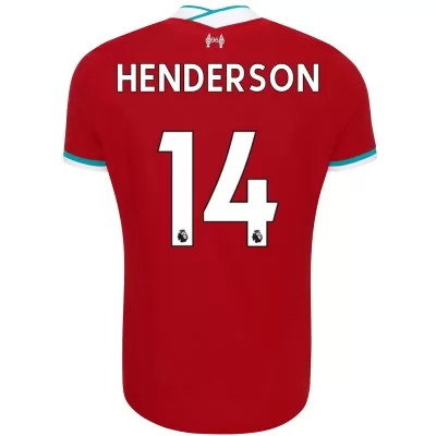 Herren Fußball Jordan Henderson #14 Heimtrikot Rot Trikot 2020/21 Hemd