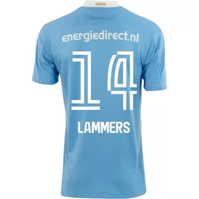 Herren Fußball Sam Lammers #14 Auswärtstrikot Blau Trikot 2020/21 Hemd