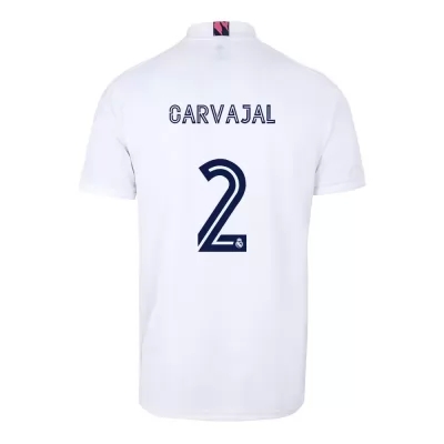 Herren Fußball Daniel Carvajal #2 Heimtrikot Weiß Trikot 2020/21 Hemd