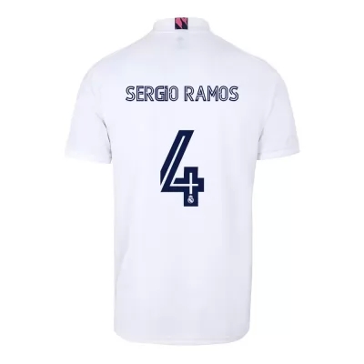 Herren Fußball Sergio Ramos #4 Heimtrikot Weiß Trikot 2020/21 Hemd