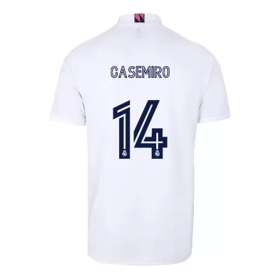 Herren Fußball Casemiro #14 Heimtrikot Weiß Trikot 2020/21 Hemd