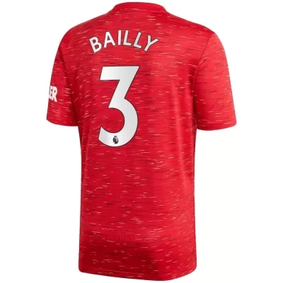 Herren Fußball Eric Bertrand Bailly #3 Heimtrikot Rot Trikot 2020/21 Hemd
