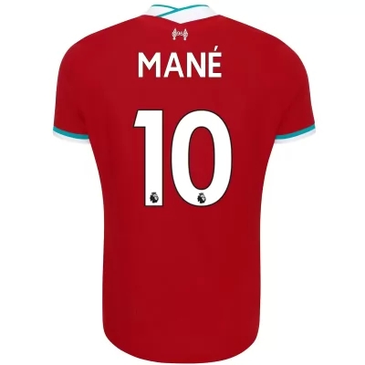 Herren Fußball Sadio Mane #10 Heimtrikot Rot Trikot 2020/21 Hemd