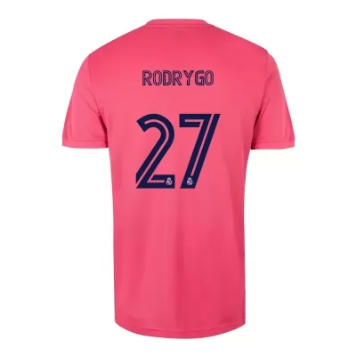 Herren Fußball Rodrygo #27 Auswärtstrikot Rosa Trikot 2020/21 Hemd