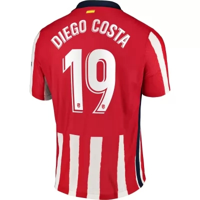 Herren Fußball Diego Costa #19 Heimtrikot Rot Trikot 2020/21 Hemd