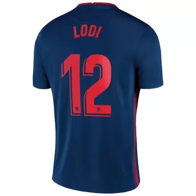 Herren Fußball Renan Lodi #12 Auswärtstrikot Königsblau Trikot 2020/21 Hemd