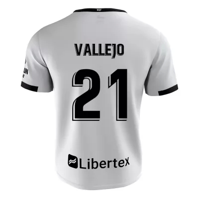 Herren Fußball Manu Vallejo #21 Heimtrikot Weiß Trikot 2020/21 Hemd