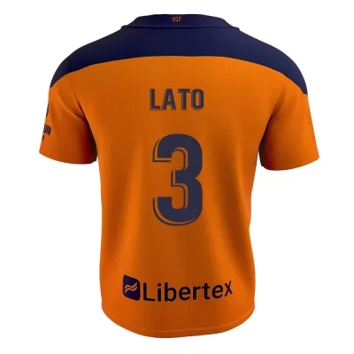 Herren Fußball Toni Lato #3 Auswärtstrikot Orange Trikot 2020/21 Hemd