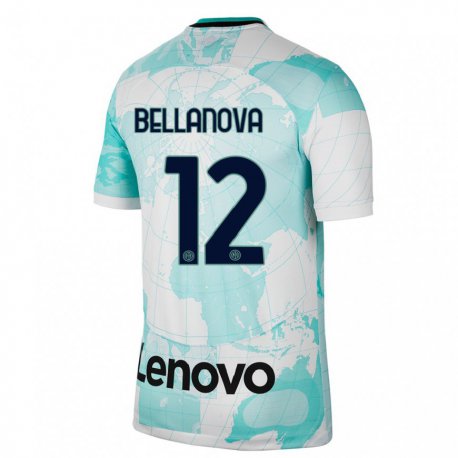 Kandiny Kinder Raoul Bellanova #12 Hellgrün Weiß Ausweichtrikot Trikot 2022/23 T-shirt