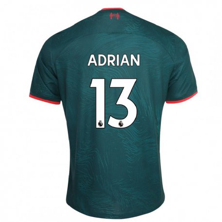 Kandiny Kinder Adrian #13 Dunkelgrün Ausweichtrikot Trikot 2022/23 T-shirt