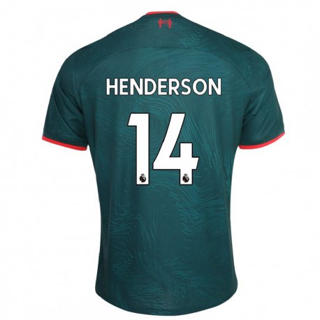 Kandiny Kinder Henderson #14 Dunkelgrün Ausweichtrikot Trikot 2022/23 T-shirt