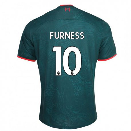 Kandiny Kinder Rachel Furness #10 Dunkelgrün Ausweichtrikot Trikot 2022/23 T-shirt