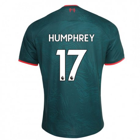 Kandiny Kinder Carla Humphrey #17 Dunkelgrün Ausweichtrikot Trikot 2022/23 T-shirt