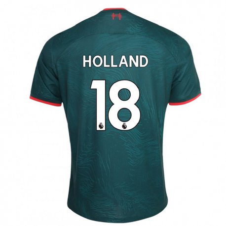Kandiny Kinder Ceri Holland #18 Dunkelgrün Ausweichtrikot Trikot 2022/23 T-shirt