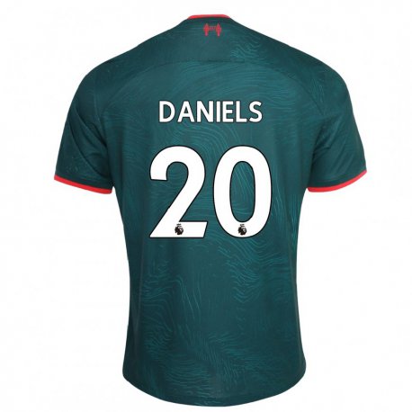 Kandiny Kinder Yana Daniels #20 Dunkelgrün Ausweichtrikot Trikot 2022/23 T-shirt
