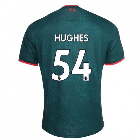 Kandiny Kinder Liam Hughes #54 Dunkelgrün Ausweichtrikot Trikot 2022/23 T-shirt