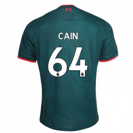 Kandiny Kinder Jake Cain #64 Dunkelgrün Ausweichtrikot Trikot 2022/23 T-shirt