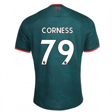 Kandiny Kinder Dominic Corness #79 Dunkelgrün Ausweichtrikot Trikot 2022/23 T-shirt
