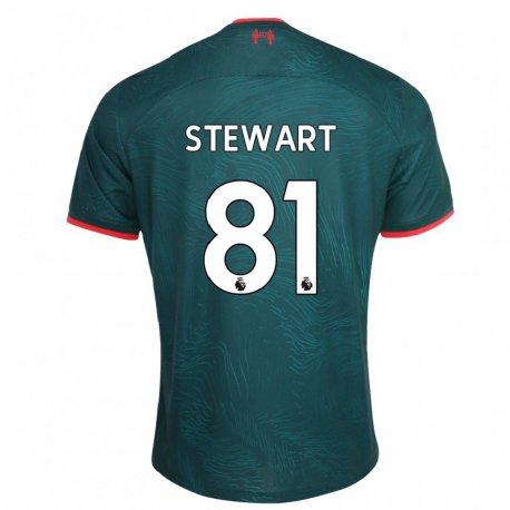 Kandiny Kinder Layton Stewart #81 Dunkelgrün Ausweichtrikot Trikot 2022/23 T-shirt