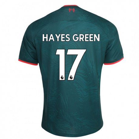 Kandiny Kinder Charlie Hayes-green #17 Dunkelgrün Ausweichtrikot Trikot 2022/23 T-shirt