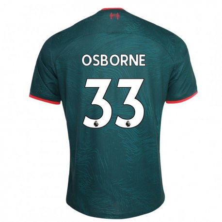 Kandiny Kinder Niall Osborne #33 Dunkelgrün Ausweichtrikot Trikot 2022/23 T-shirt