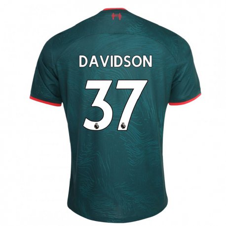 Kandiny Kinder Josh Davidson #37 Dunkelgrün Ausweichtrikot Trikot 2022/23 T-shirt