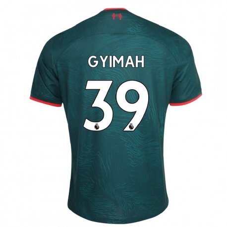 Kandiny Kinder Francis Gyimah #39 Dunkelgrün Ausweichtrikot Trikot 2022/23 T-shirt