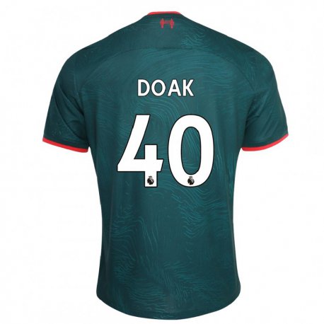 Kandiny Kinder Ben Doak #40 Dunkelgrün Ausweichtrikot Trikot 2022/23 T-shirt
