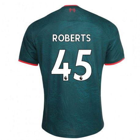 Kandiny Kinder Iwan Roberts #45 Dunkelgrün Ausweichtrikot Trikot 2022/23 T-shirt