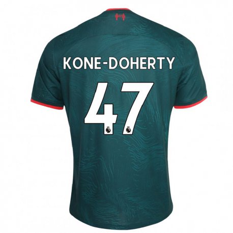 Kandiny Kinder Trent Kone-doherty #47 Dunkelgrün Ausweichtrikot Trikot 2022/23 T-shirt
