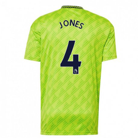 Kandiny Kinder Phil Jones #4 Hellgrün Ausweichtrikot Trikot 2022/23 T-shirt