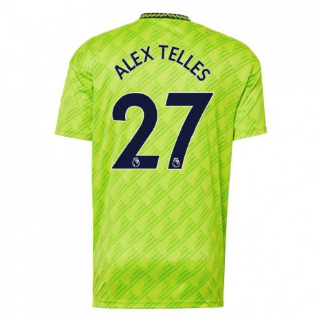 Kandiny Kinder Alex Nicolao Telles #27 Hellgrün Ausweichtrikot Trikot 2022/23 T-shirt