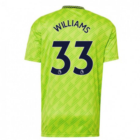 Kandiny Kinder Brandon Williams #33 Hellgrün Ausweichtrikot Trikot 2022/23 T-shirt