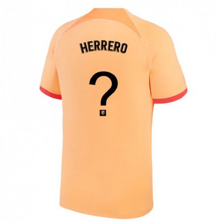 Kandiny Kinder Alex Herrero #0 Hellorange Ausweichtrikot Trikot 2022/23 T-shirt