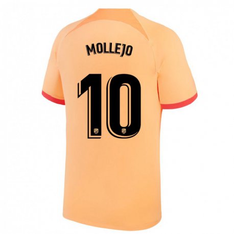 Kandiny Kinder Victor Mollejo #10 Hellorange Ausweichtrikot Trikot 2022/23 T-shirt