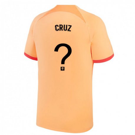 Kandiny Kinder Alberto Cruz #0 Hellorange Ausweichtrikot Trikot 2022/23 T-shirt