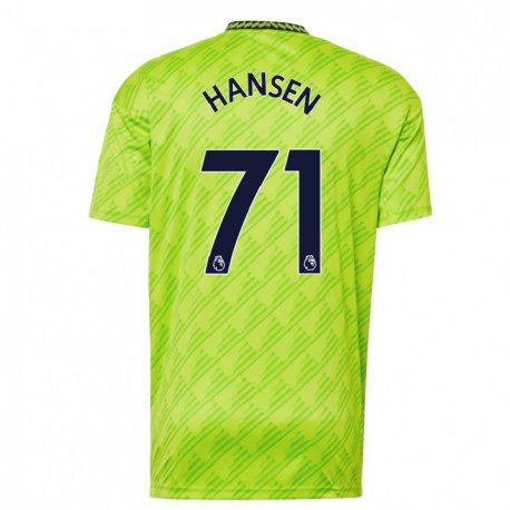 Kandiny Kinder Isak Hansen-aaroen #71 Hellgrün Ausweichtrikot Trikot 2022/23 T-shirt