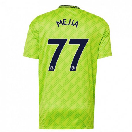 Kandiny Kinder Mateo Mejia #77 Hellgrün Ausweichtrikot Trikot 2022/23 T-shirt
