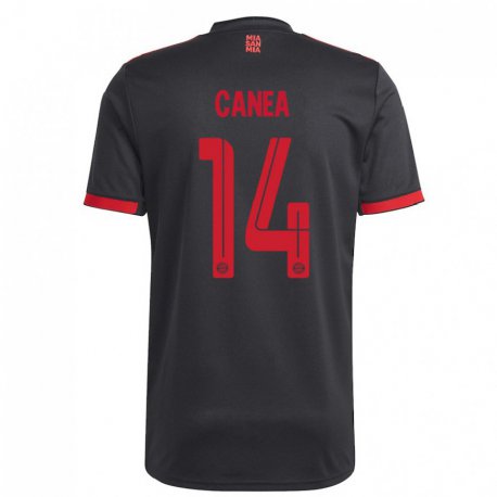 Kandiny Kinder Rares Canea #14 Schwarz Und Rot Ausweichtrikot Trikot 2022/23 T-shirt