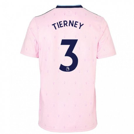 Kandiny Kinder Kieran Tierney #3 Rosa Marine Ausweichtrikot Trikot 2022/23 T-shirt