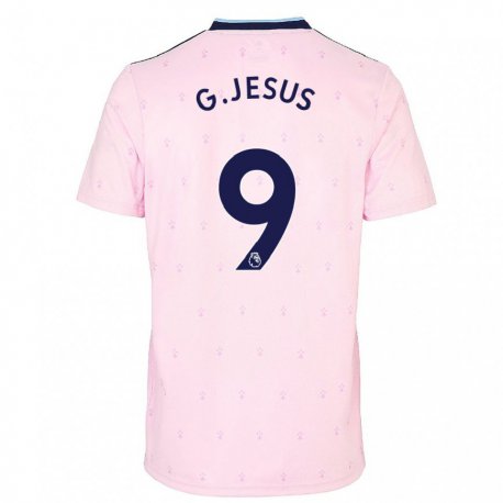 Kandiny Kinder Gabriel Jesus #9 Rosa Marine Ausweichtrikot Trikot 2022/23 T-shirt