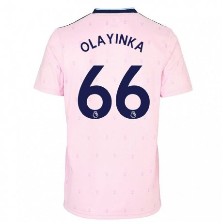 Kandiny Kinder James Olayinka #66 Rosa Marine Ausweichtrikot Trikot 2022/23 T-shirt