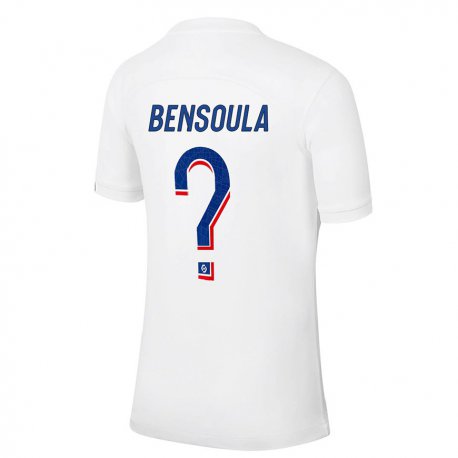 Kandiny Kinder Kamil Bensoula #0 Weiß Blau Ausweichtrikot Trikot 2022/23 T-shirt