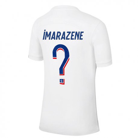 Kandiny Kinder Katia Imarazene #0 Weiß Blau Ausweichtrikot Trikot 2022/23 T-shirt