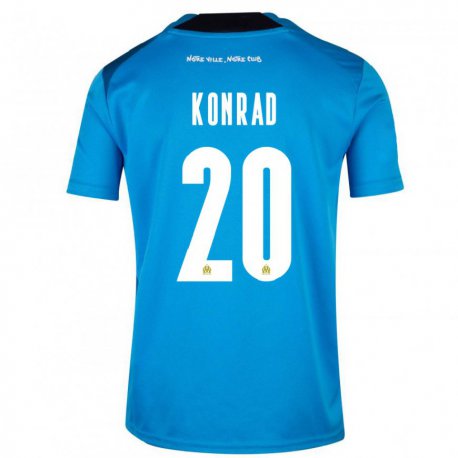Kandiny Kinder Konrad De La Fuente #20 Dunkelblau Weiß Ausweichtrikot Trikot 2022/23 T-shirt